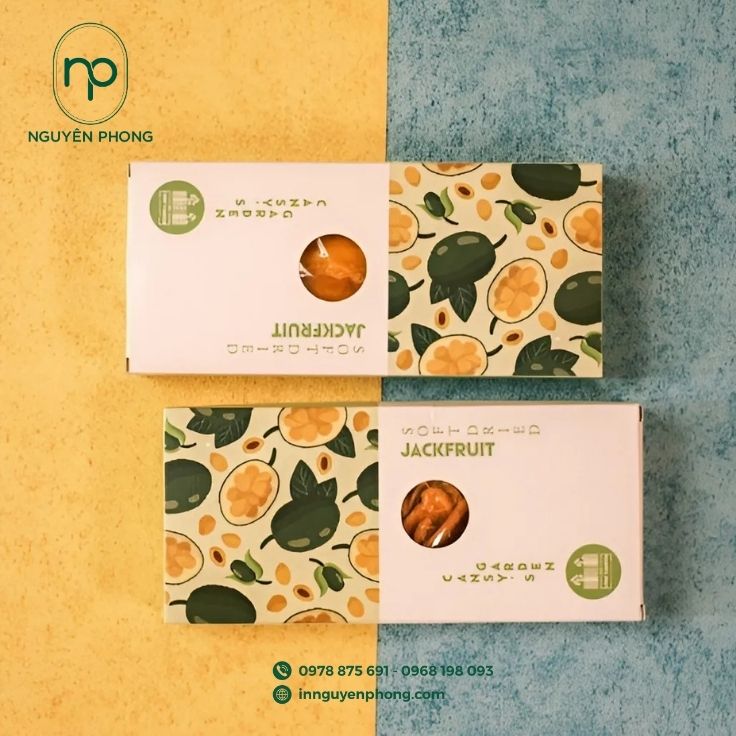 Thiết kế hộp đựng mít sấy nổi bật